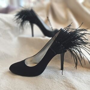 Nina Xtina Feather Heel size 6 5 Black